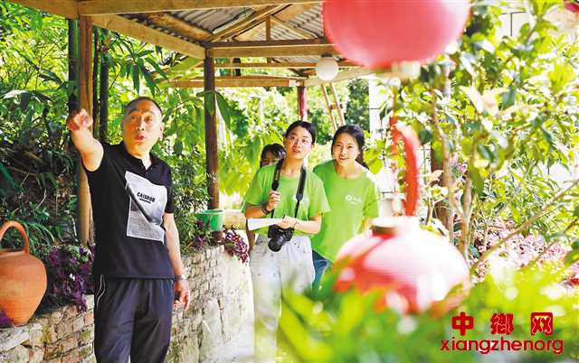 <b>大学生助力共建“最美庭院”</b>