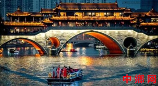 灯光秀点亮中秋国庆成都夜幕