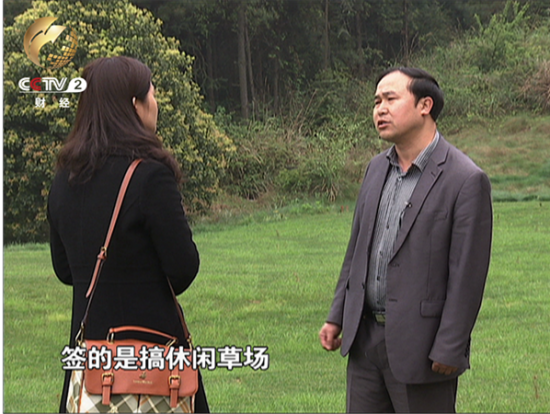 独山县林业局的工作人员表示,果岭上的这些树苗是大概十天前栽的。但事实上,就在一天以前,记者在这个果岭上还没有看到任何树苗。