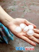 <b>四川资阳：雁江遭遇冰雹大风 冰雹最大如鸡蛋</b>
