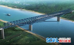 <b>成贵铁路首片钢桁梁在宜宾菜坝岷江特大桥率先架设</b>