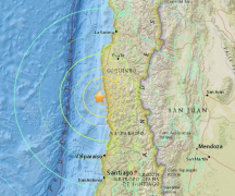 <b>智利西部海域发生8.3级地震 或将引发危险海啸(图)</b>