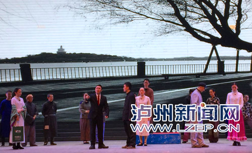 《蒋兆和》排练现场