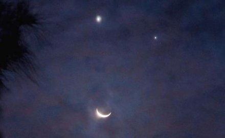 今年最后一次! 9月9日可观赏三星伴月