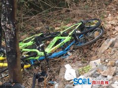 共享单车再遭噩运：四川10余辆摩拜单车被集中烧毁