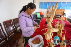 宁夏杨坪村：山桃核变金豆子 手工编出致富路