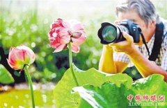 <b>“太空荷花”绽放并蒂莲</b>