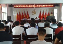 <b>安徽华佗镇：召开村党组织换届纪律候选人 预备人选集体谈心谈话会</b>