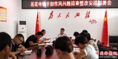 <b>陕西莲花寺镇：召开干部作风问题排查整改安排部署会</b>