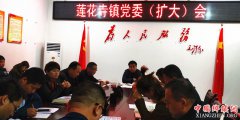 陕西华州区莲花寺镇：召开党委扩大会