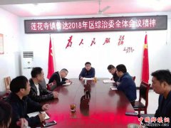 陕西华州区莲花寺镇传达学习全区综治委全体会议精神