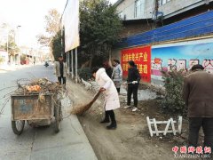 陕西莲花寺镇：扎实开展环境卫生大整顿  营造浓厚的节日氛围