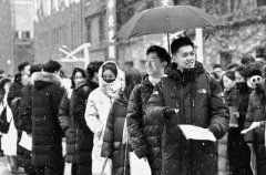 中戏艺考昨天拉开帷幕　首日八千余考生冒雪应试