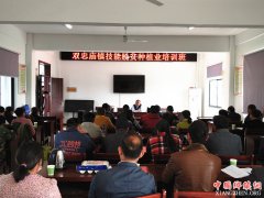 安徽蚌埠：五河县双忠庙镇举办扶贫就业技能培训班