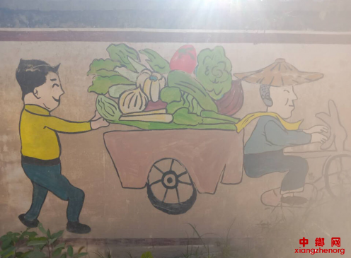 安徽省阜阳市颍东区枣庄镇“文化墙”为美丽乡村添风景