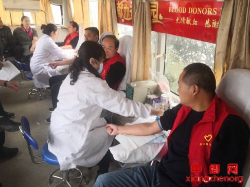 <b>安徽省定远县桑涧镇组织志愿者开展无偿献血活动</b>