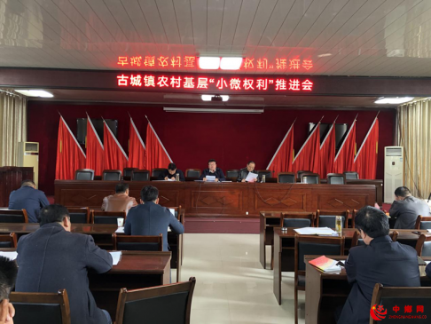 安徽谯城区古城镇：召开农村基层“小微权力”工作推进会