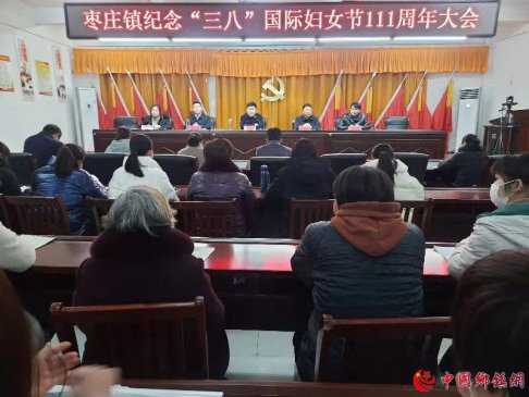 安徽阜阳颍东区 枣庄镇召开庆祝“三八”国际妇
