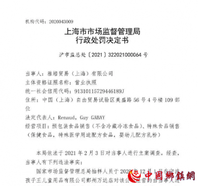 雅培奶粉被检出问题！罚没1253万元！全部回收！