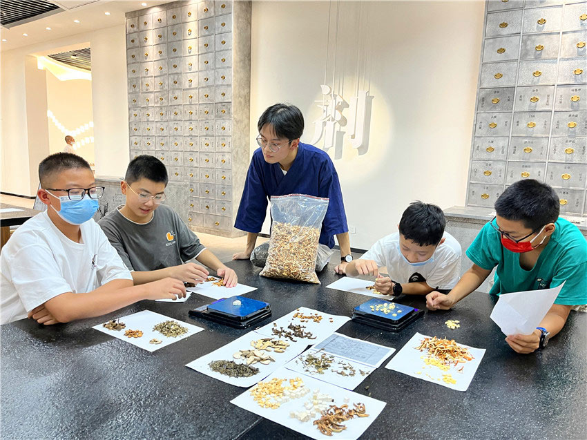 中药制剂展示区。天府中药城供图