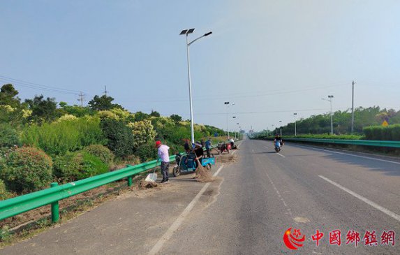 安徽定远：清理占道打场晒粮 保障道路安全畅通