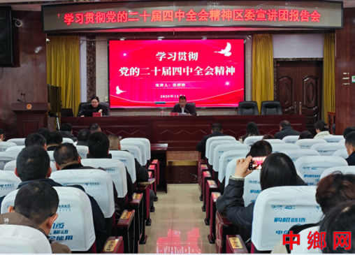学习贯彻党的二十届四中全会精神区委宣讲团报